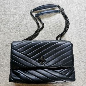 Kira Chevron Black Tory Burch Purse